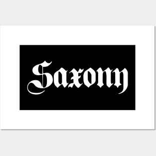 Saxony (Sachsen) written with gothic font Posters and Art